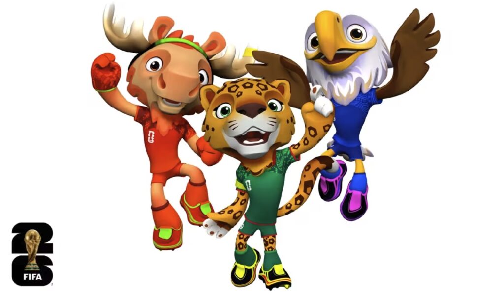 Maskottchen WM 2026: Maple, Zayu und Clutch