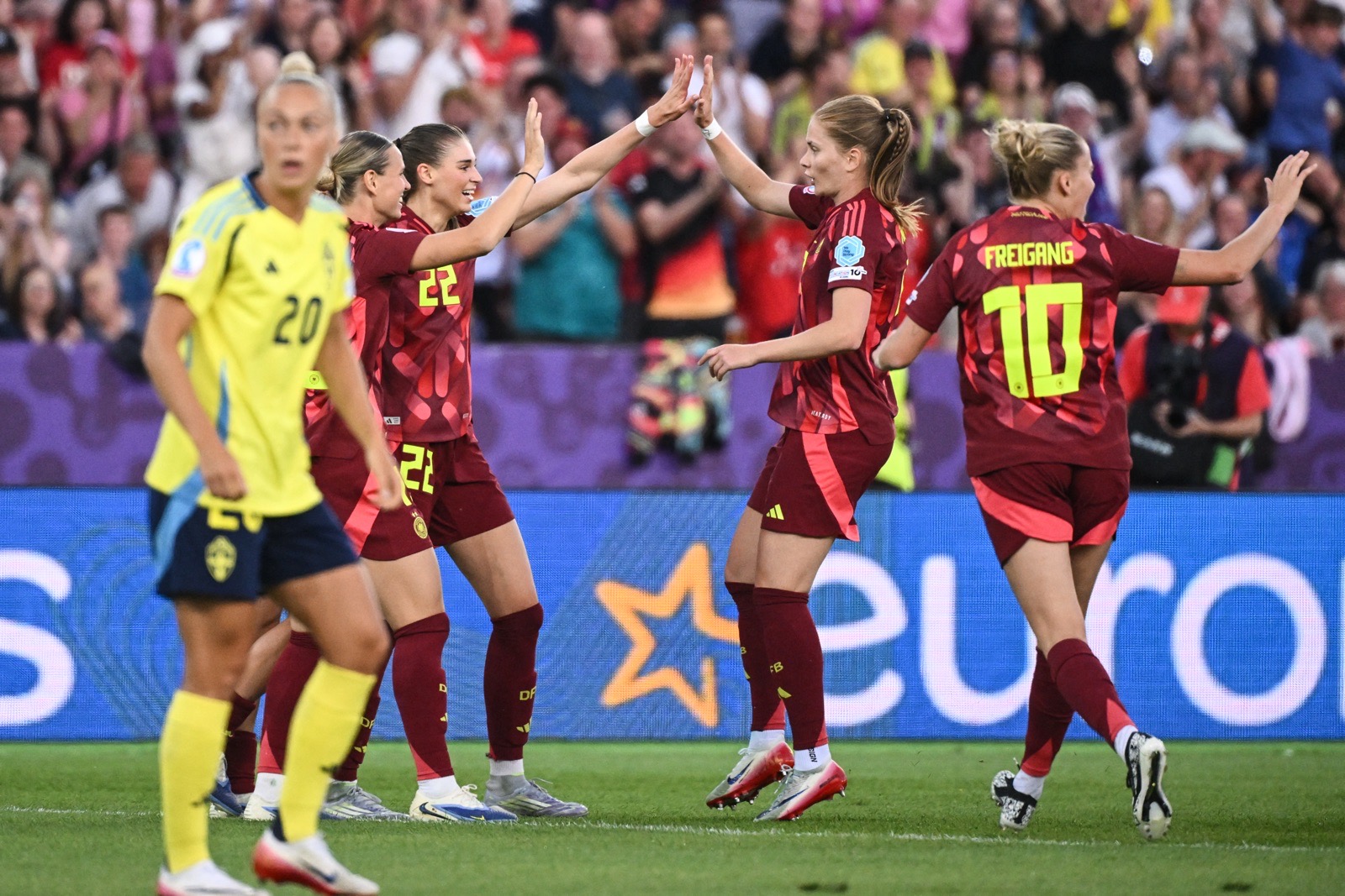 Schweden im Länderspiel gegen Deutschland 2025.