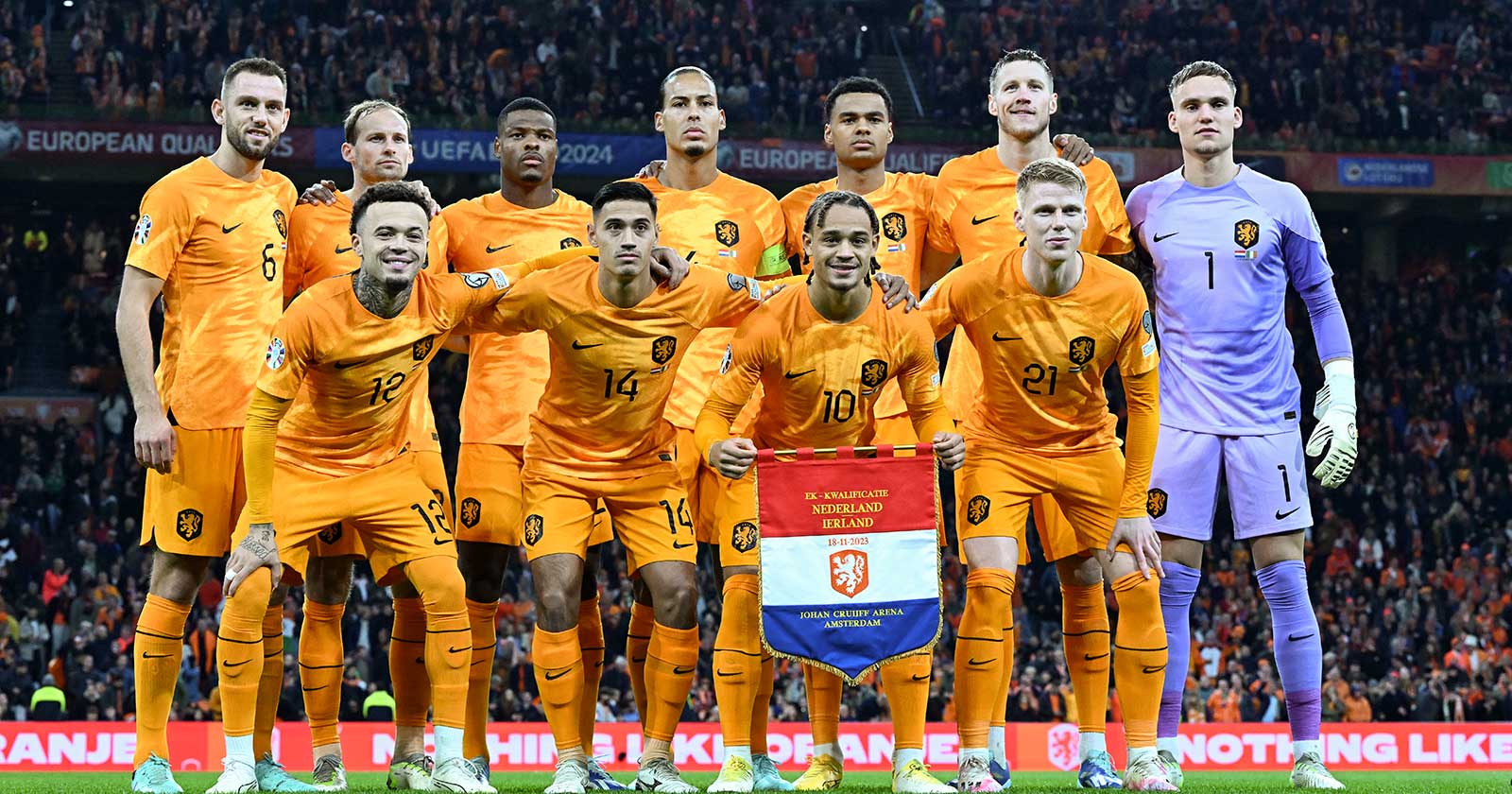 Die niederländische Nationalmannschaft 2024.