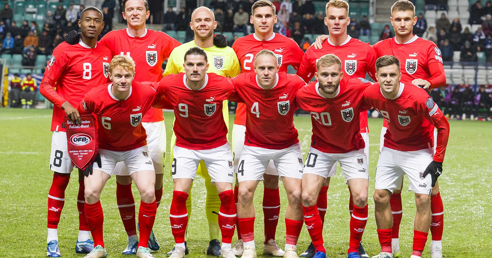 Österreichs Nationalmannschaft 2024.