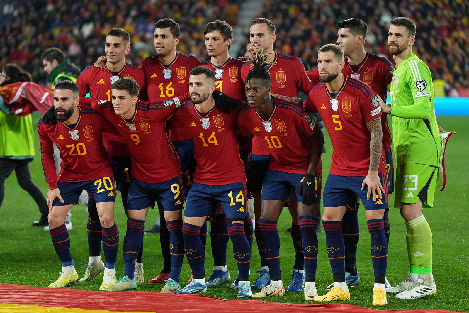 Spaniens Nationalmannschaft bei der EM 2024.