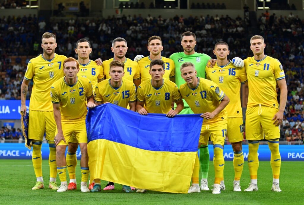 Die Ukraine in der UEFA EURO 2024 Qualifying gegen Italien (Foto Depositphotos.com)