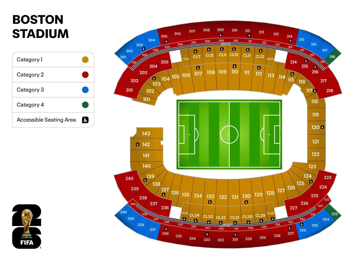 Stadionkarte Boston Stadium WM 2026